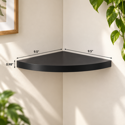 Modern Floating Corner Shelves Set of 2