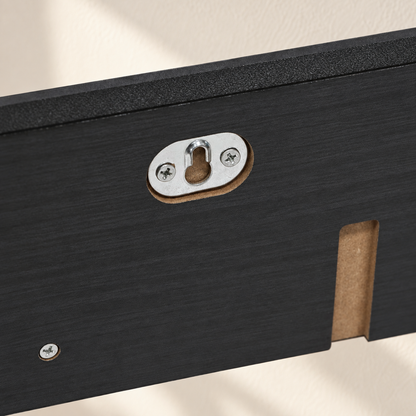 28-Inch Floating Wall Shelf with 3 Hooks